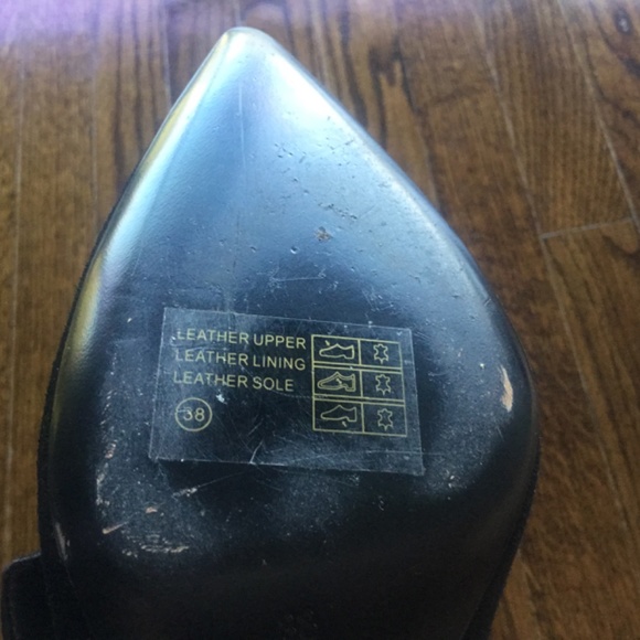 ASH DOLBY Buckle Cone Heels Black Suede - Picture 8 of 9